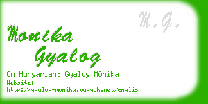 monika gyalog business card