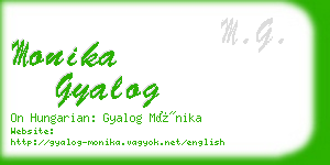 monika gyalog business card